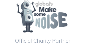 global make some noise logo grey